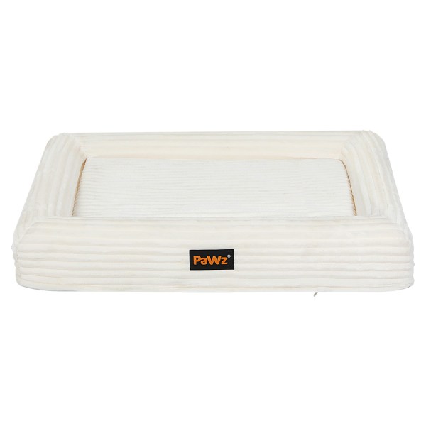 pawz l size orthopedic dog bed with corduroy removable cover waterproof washable beige pawz l size orthopedic dog bed with corduroy removable cover waterproof washable beige