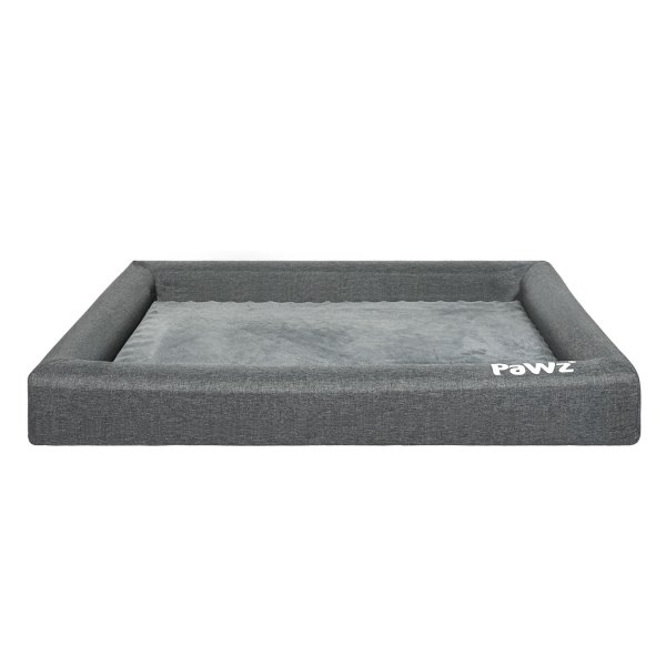 pawz memory foam pet bed calming dog l large