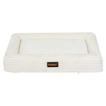 pawz xl size orthopedic dog bed with corduroy removable cover waterproof washable beige