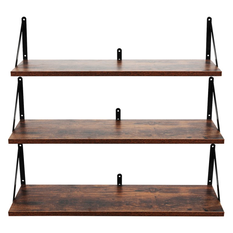 levede floating shelves 3 pcs wall mounted rustic storage display rack bedroom levede floating shelves 3 pcs wall mounted rustic storage display rack bedroom