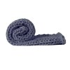 dreamz knitted weighted blanket chunky dark grey double 7kg