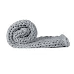 dreamz knitted weighted blanket chunky grey kids dreamz knitted weighted blanket chunky grey kids