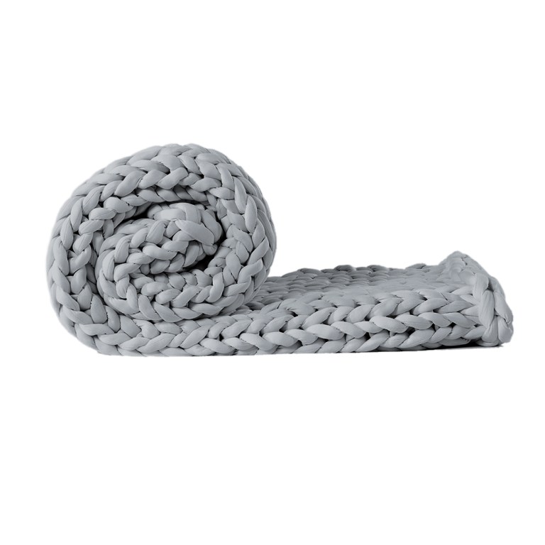 dreamz knitted weighted blanket chunky grey kids dreamz knitted weighted blanket chunky grey kids