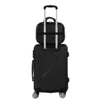 slimbridge 2pcs 20"travel luggage set black slimbridge 2pcs 20"travel luggage set black