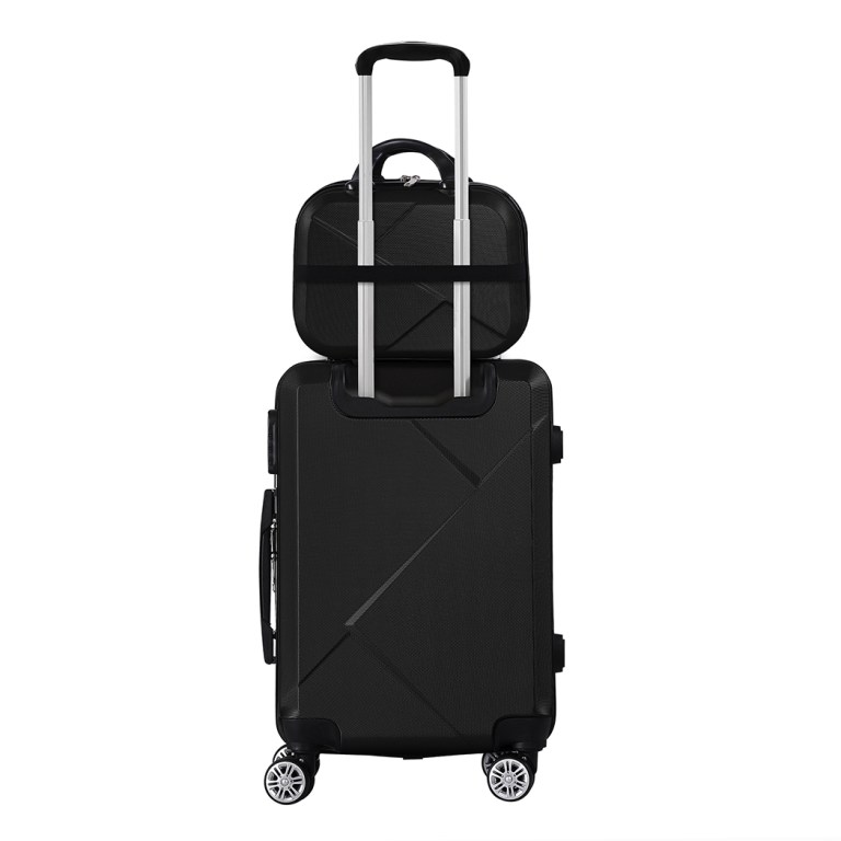 slimbridge 2pcs 20"travel luggage set black slimbridge 2pcs 20"travel luggage set black