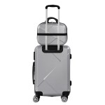 slimbridge 2pcs 20"travel luggage set grey