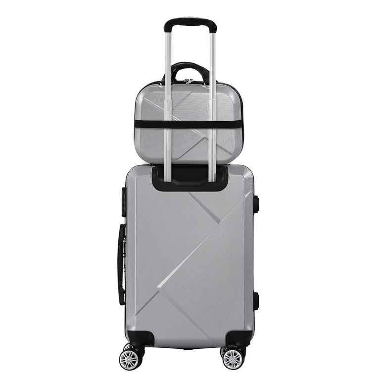 slimbridge 2pcs 20"travel luggage set grey