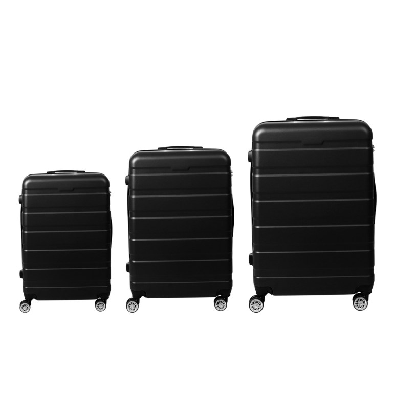 slimbridge 3pc luggage sets suitcase black slimbridge 3pc luggage sets suitcase black