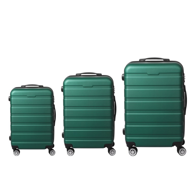 slimbridge 3pc luggage sets suitcase green slimbridge 3pc luggage sets suitcase green