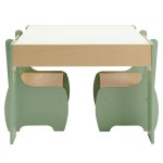 levede kids table and chairs set 3 in 1 chalkboard storage learning dining desk