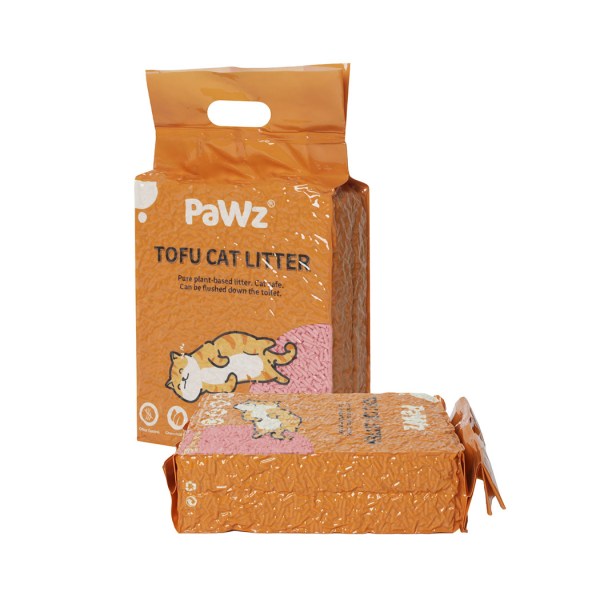 pawz 2.5kg tofu cat litter clumping watermelon x2 pawz 2.5kg tofu cat litter clumping watermelon x2