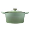 toque 4l enamel dutch oven pot in green colour toque 4l enamel dutch oven pot in green colour