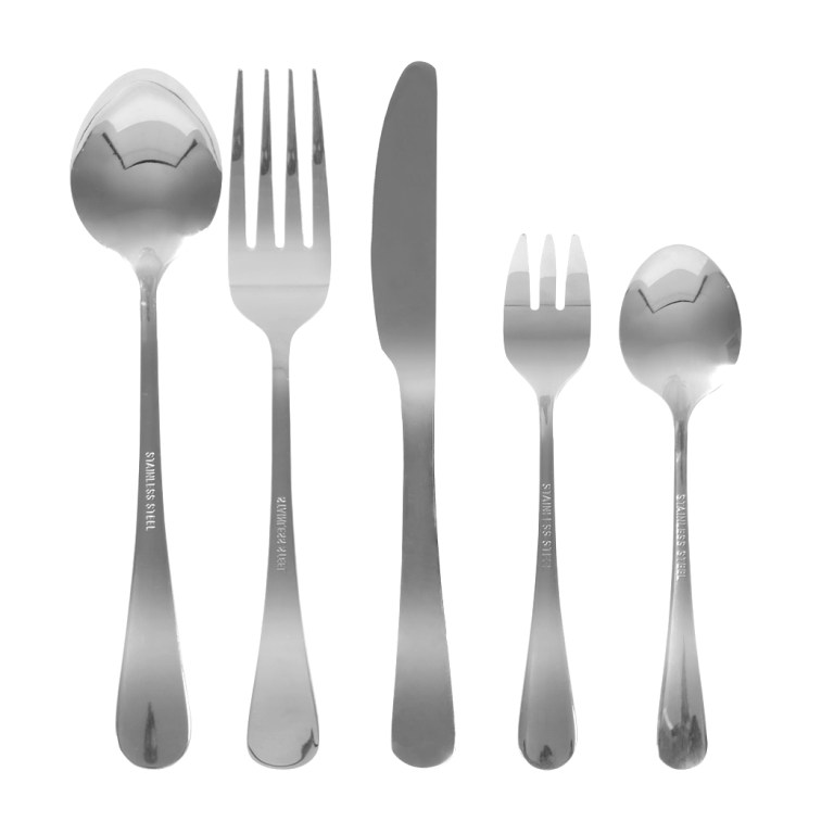 toque cutlery set stainless steel 30pcs silver