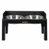 pawz elevated dog bowls pet feeder 6 height adjustable raised food water large pawz elevated dog bowls pet feeder 6 height adjustable raised food water large