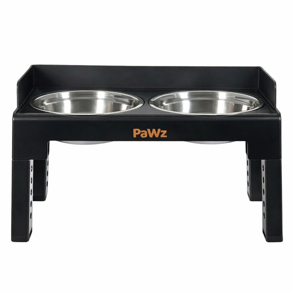 pawz elevated dog bowls pet feeder 6 height adjustable raised food water large pawz elevated dog bowls pet feeder 6 height adjustable raised food water large