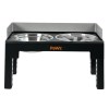 pawz elevated dog bowls pet feeder 6 height adjustable raised food water large