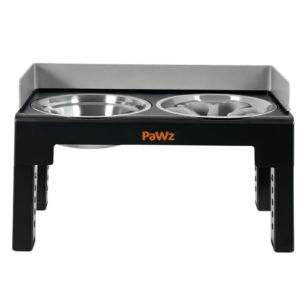 pawz elevated dog bowls pet feeder 6 height adjustable raised food water large
