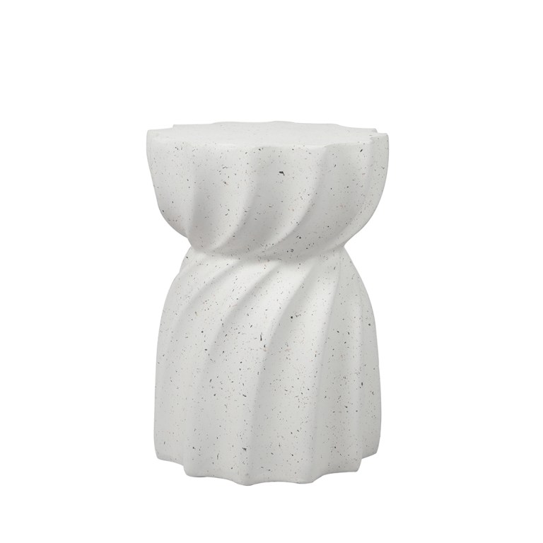 levede side table end terrazzo hourglass