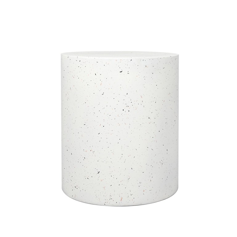 levede side table terrazzo round end