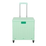 folding shopping trolley cart portable green folding shopping trolley cart portable green