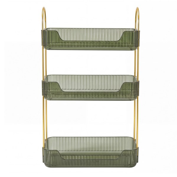 ilus makeup organiser vanity countertop shelf cosmetic holder storage green