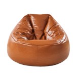 marlow bean bag chair cover pu couch tan
