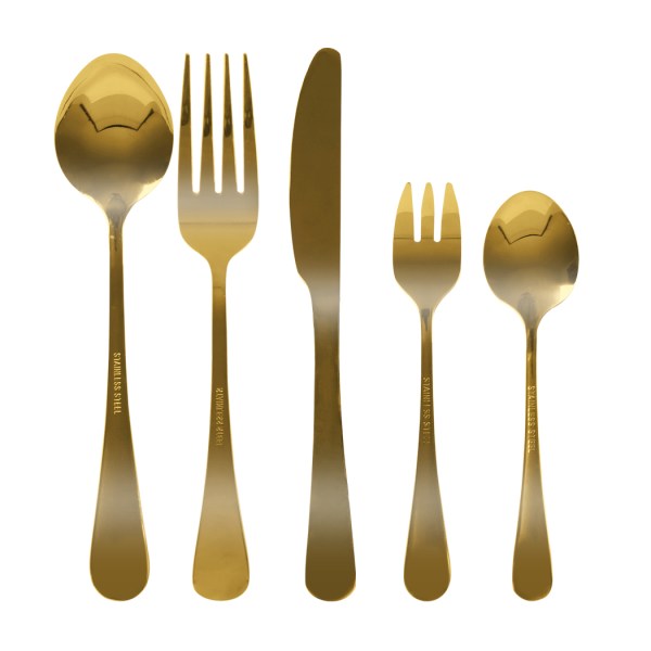 stainless steel cutlery set travel knife gold stainless steel cutlery set travel knife gold