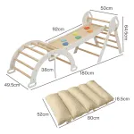bopeep kids climbing toys sets toddler toys triangle arch climber indoor white