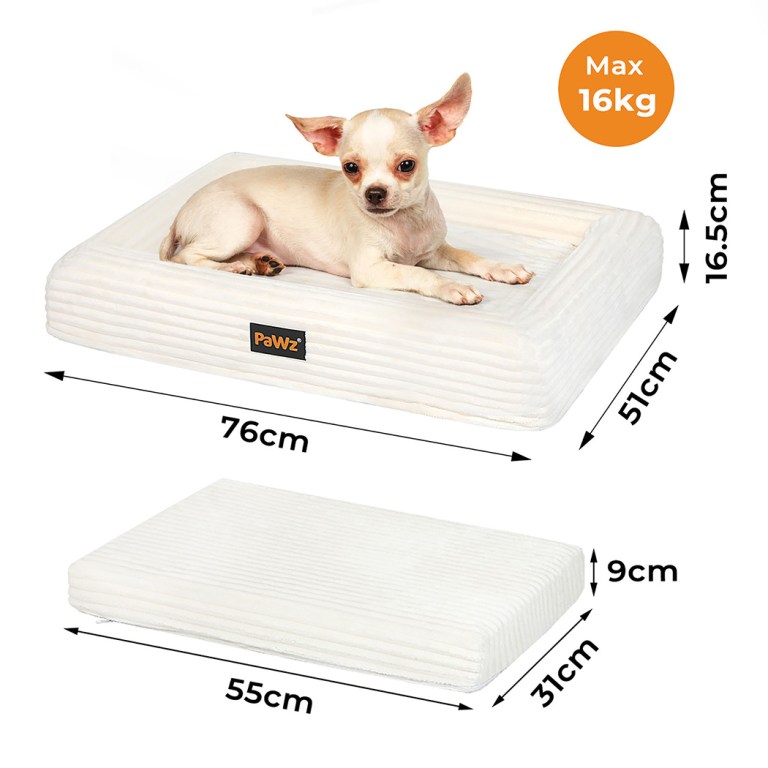 pawz m size orthopedic dog bed with corduroy removable cover waterproof washable beige pawz m size orthopedic dog bed with corduroy removable cover waterproof washable beige