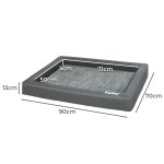 pawz memory foam pet bed calming dog l large