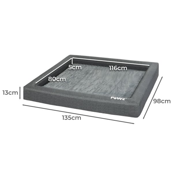 pawz memory foam pet bed calming dog xxl xx large pawz memory foam pet bed calming dog xxl xx large