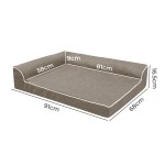 pawz orthopedic dog bed l coffee