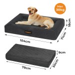 pawz xl size orthopedic dog bed with corduroy removable cover waterproof washable grey pawz xl size orthopedic dog bed with corduroy removable cover waterproof washable grey