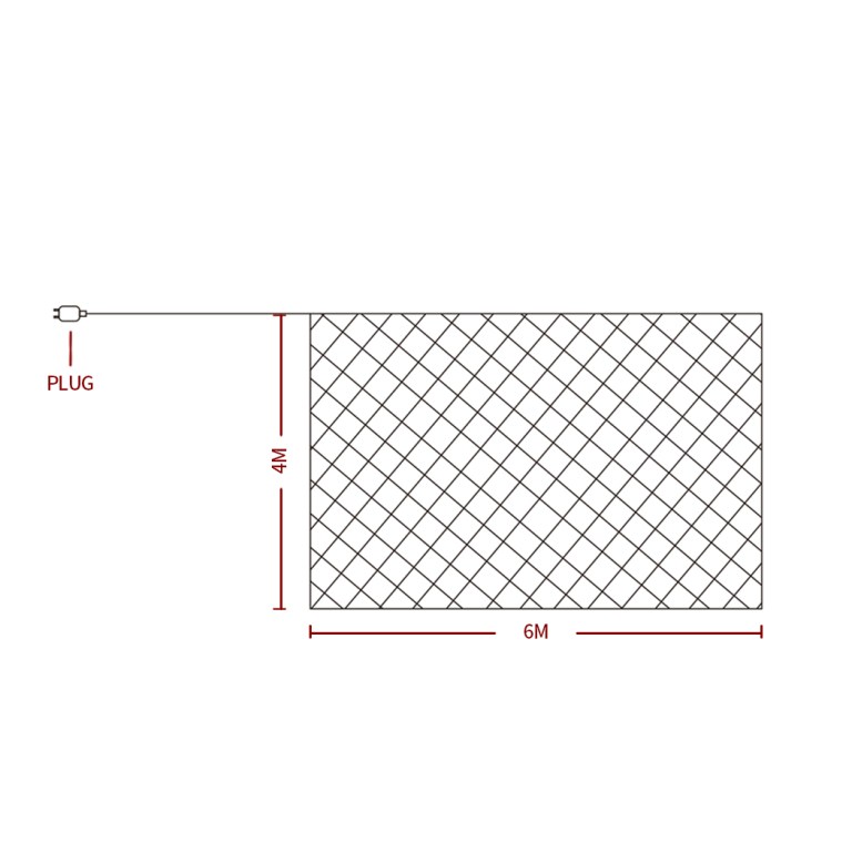 emitto 880led christmas net lights mesh