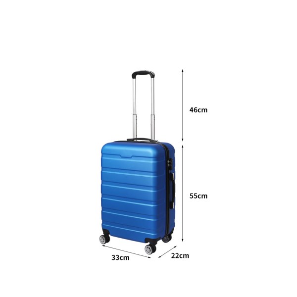 slimbridge 20" carry on luggage case blue 20 inch slimbridge 20" carry on luggage case blue 20 inch