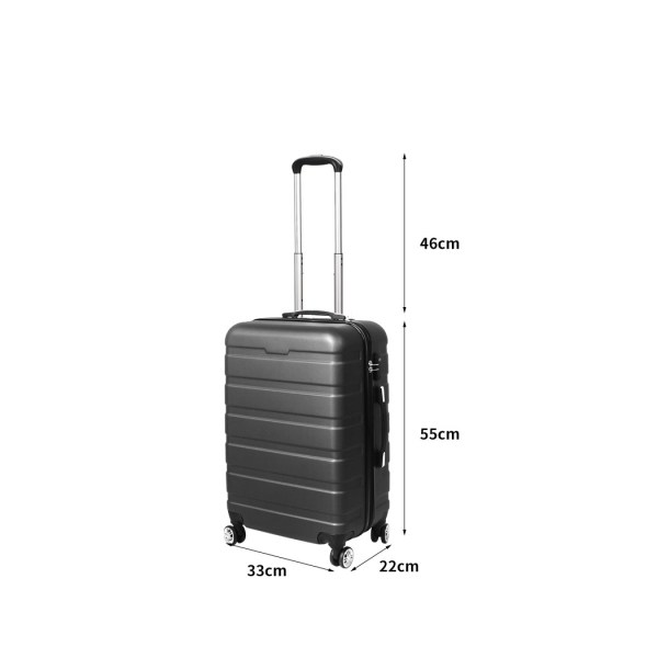 slimbridge 20" carry on luggage case grey 20 inch slimbridge 20" carry on luggage case grey 20 inch