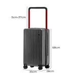 slimbridge 26" luggage wide handle hard case grey slimbridge 26" luggage wide handle hard case grey