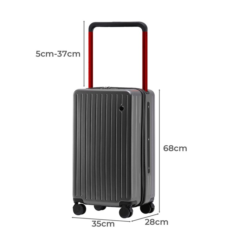 slimbridge 26" luggage wide handle hard case grey slimbridge 26" luggage wide handle hard case grey