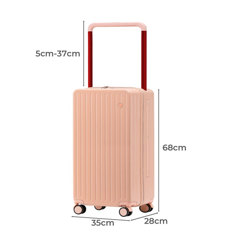 slimbridge 26" luggage wide handle hard case pink slimbridge 26" luggage wide handle hard case pink