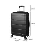 slimbridge 28" inch expandable luggage black 28 inch slimbridge 28" inch expandable luggage black 28 inch