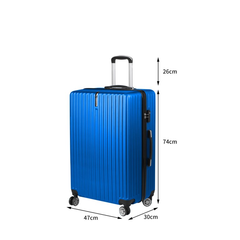 slimbridge 28" inch luggage suitcase blue 28 inch