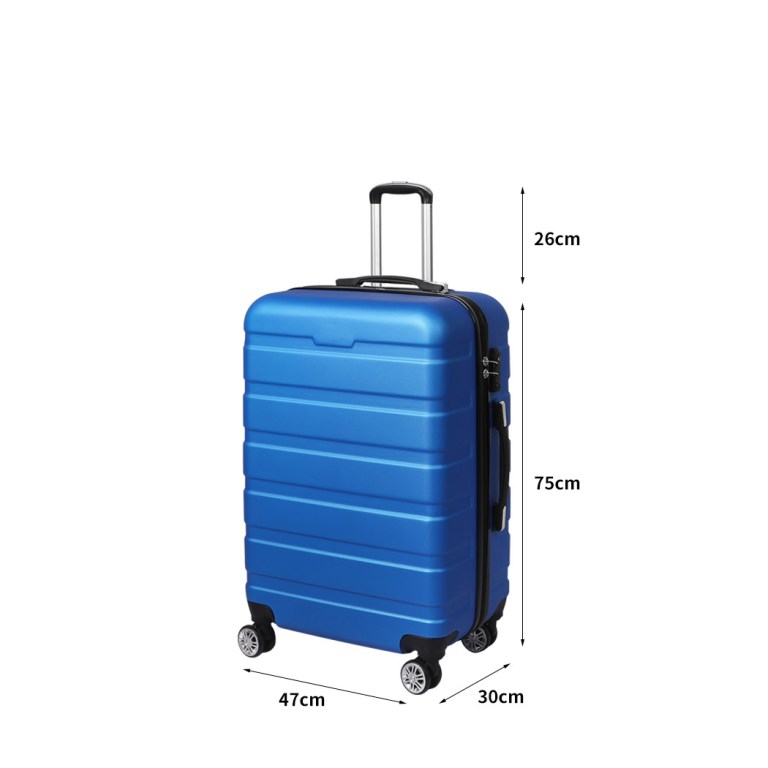 slimbridge 28"luggage case suitcase blue 28 inch
