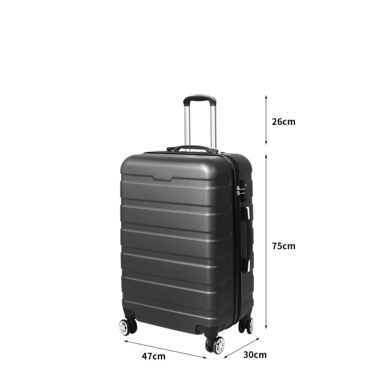 slimbridge 28"luggage case suitcase grey 28 inch slimbridge 28"luggage case suitcase grey 28 inch