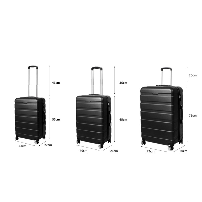 slimbridge 3pc luggage sets suitcase black slimbridge 3pc luggage sets suitcase black