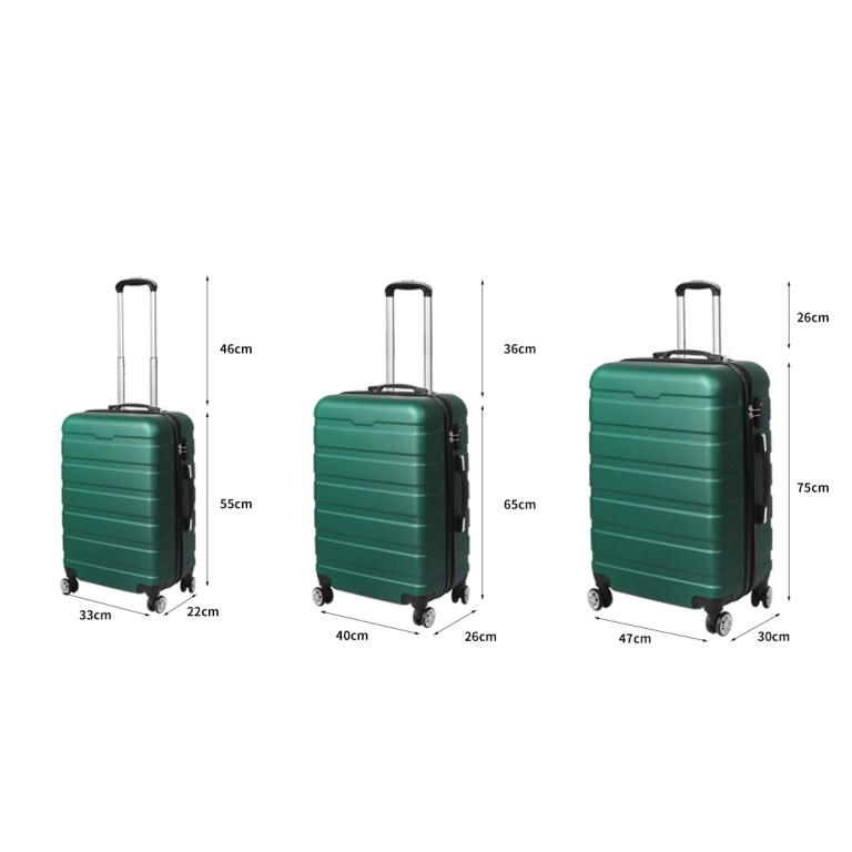slimbridge 3pc luggage sets suitcase green slimbridge 3pc luggage sets suitcase green