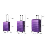 slimbridge 3pc luggage sets suitcase purple slimbridge 3pc luggage sets suitcase purple