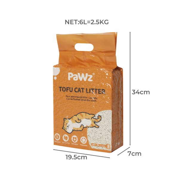 pawz 2.5kg tofu cat litter clumping natural pawz 2.5kg tofu cat litter clumping natural
