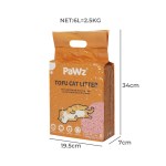 pawz 2.5kg tofu cat litter clumping watermelon x1