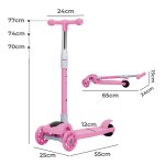 bopeep foldable kids scooter led music pink bopeep foldable kids scooter led music pink