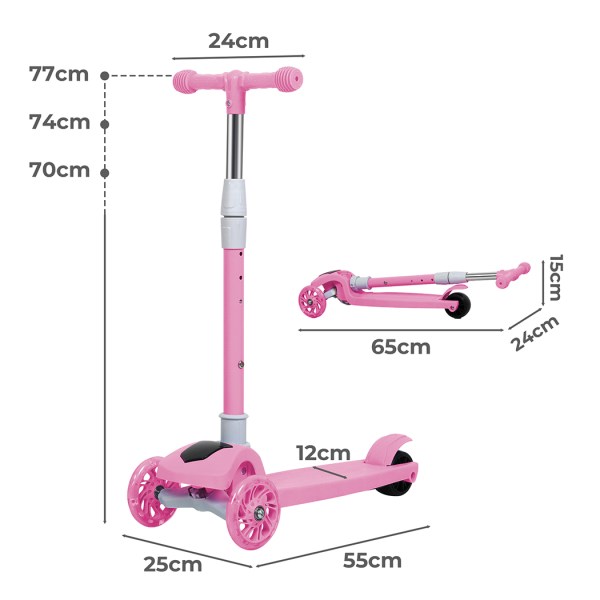 bopeep foldable kids scooter led music pink bopeep foldable kids scooter led music pink